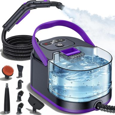 Steam Cleaner, 15s Fast Heat-Up Handheld Steam Cleaner for Home & Car Portable Steamer for Cleaning with 3 Steam Levels, 1500ml Tank, 248°F Deep Cleaning, Steam Cleaner for Car Accessories Covers